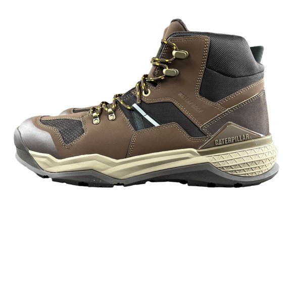 Caterpillar Men\'s Provoke Mid WP EH SR Brown Alloy Toe Work Boots Size 14 M main image 5